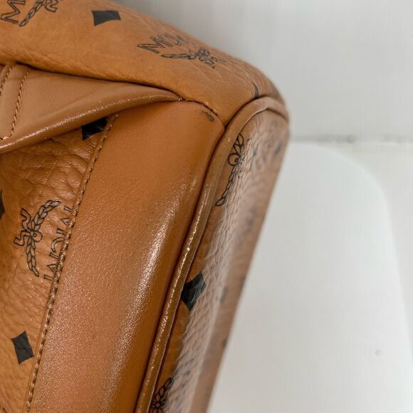 MCM Cognac / Brown Medium Backpack - Picture 7 of 13